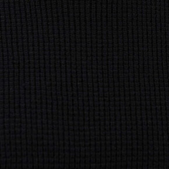 BOGO KERSH Merino Blend Jewel Neck waffle knit Sweater Classic Black XXL NWT - Picture 3 of 4